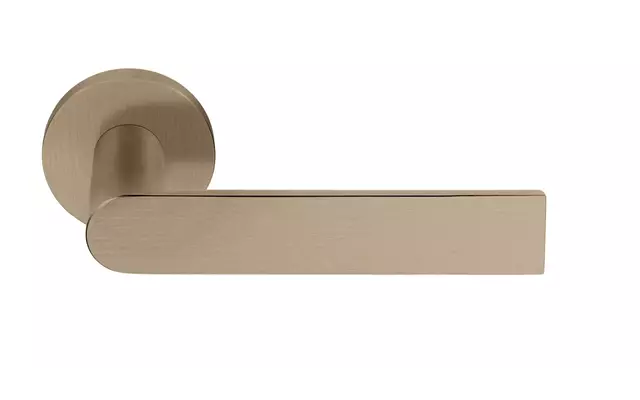 Gatdeel Rechts Licht brons PVD Piet Boon Arc PBA100-G op verende rozet